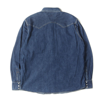 ヴィンテージ ウォッシュ加工 8oz デニム ウエスタンシャツ (SD DENIM WESTERN SHIRT)