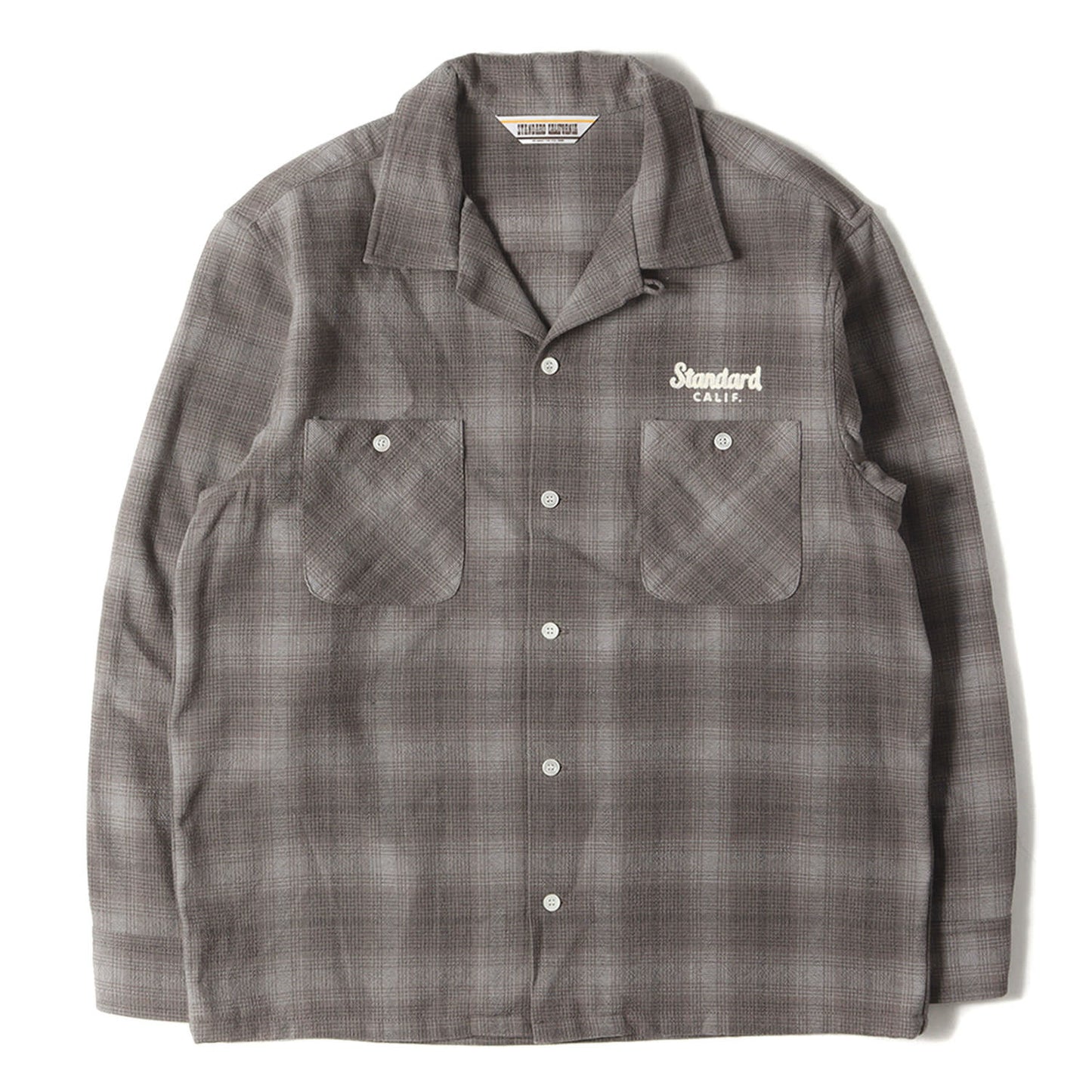 24AW チェーン刺繍 オンブレチェック ウール シャツ (SD Wool Check Shirt)
