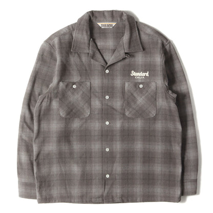 24AW チェーン刺繍 オンブレチェック ウール シャツ (SD Wool Check Shirt)