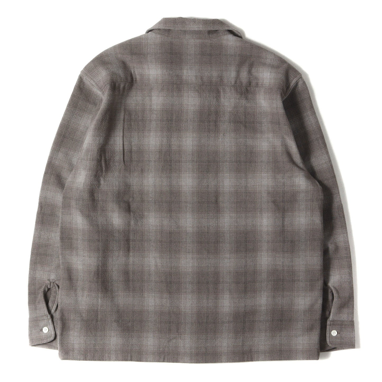 24AW チェーン刺繍 オンブレチェック ウール シャツ (SD Wool Check Shirt)