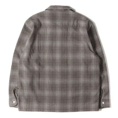 24AW チェーン刺繍 オンブレチェック ウール シャツ (SD Wool Check Shirt)