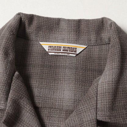 24AW チェーン刺繍 オンブレチェック ウール シャツ (SD Wool Check Shirt)