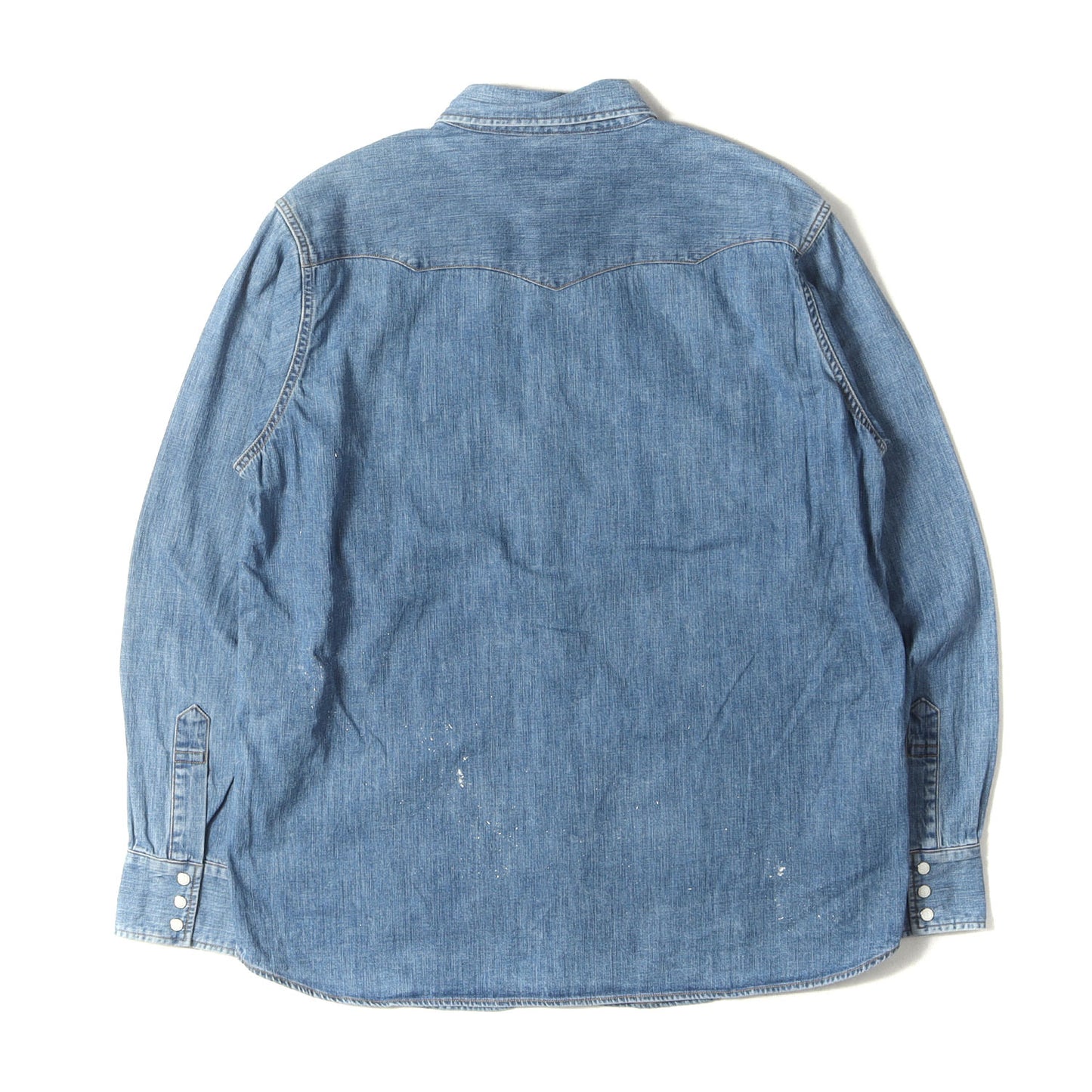 21SS ヴィンテージ ペイント加工 デニム ウエスタン シャツ (SD Denim Western Shirt)