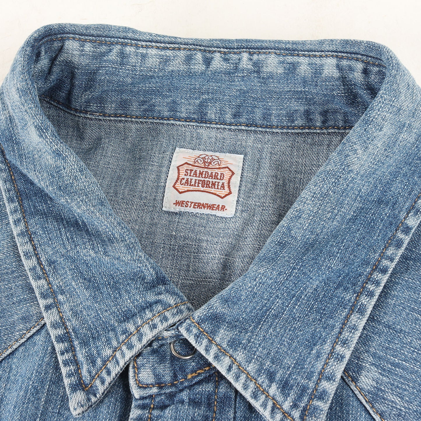 21SS ヴィンテージ ペイント加工 デニム ウエスタン シャツ (SD Denim Western Shirt)
