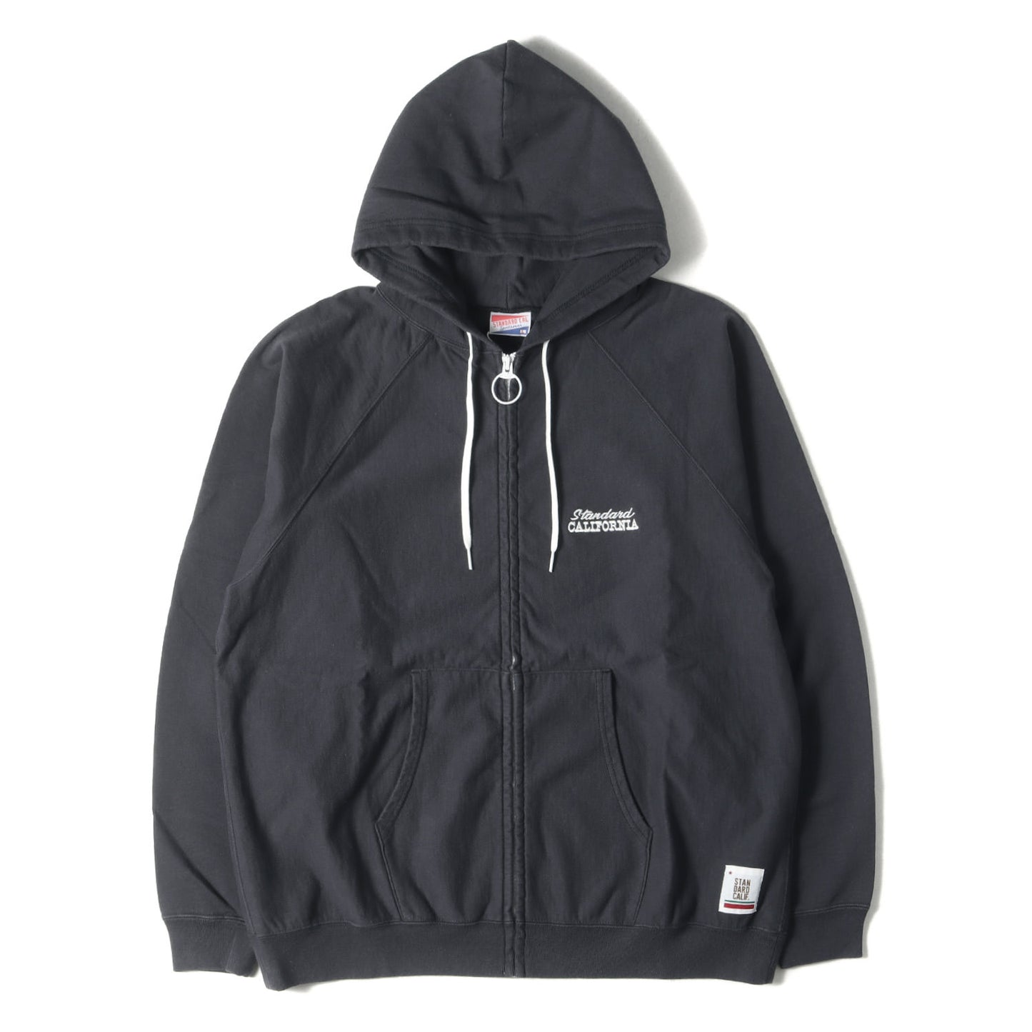 ワンポイント ロゴ刺繍 スウェット ジップ パーカー (SD US Cotton Zip Hood Sweat)