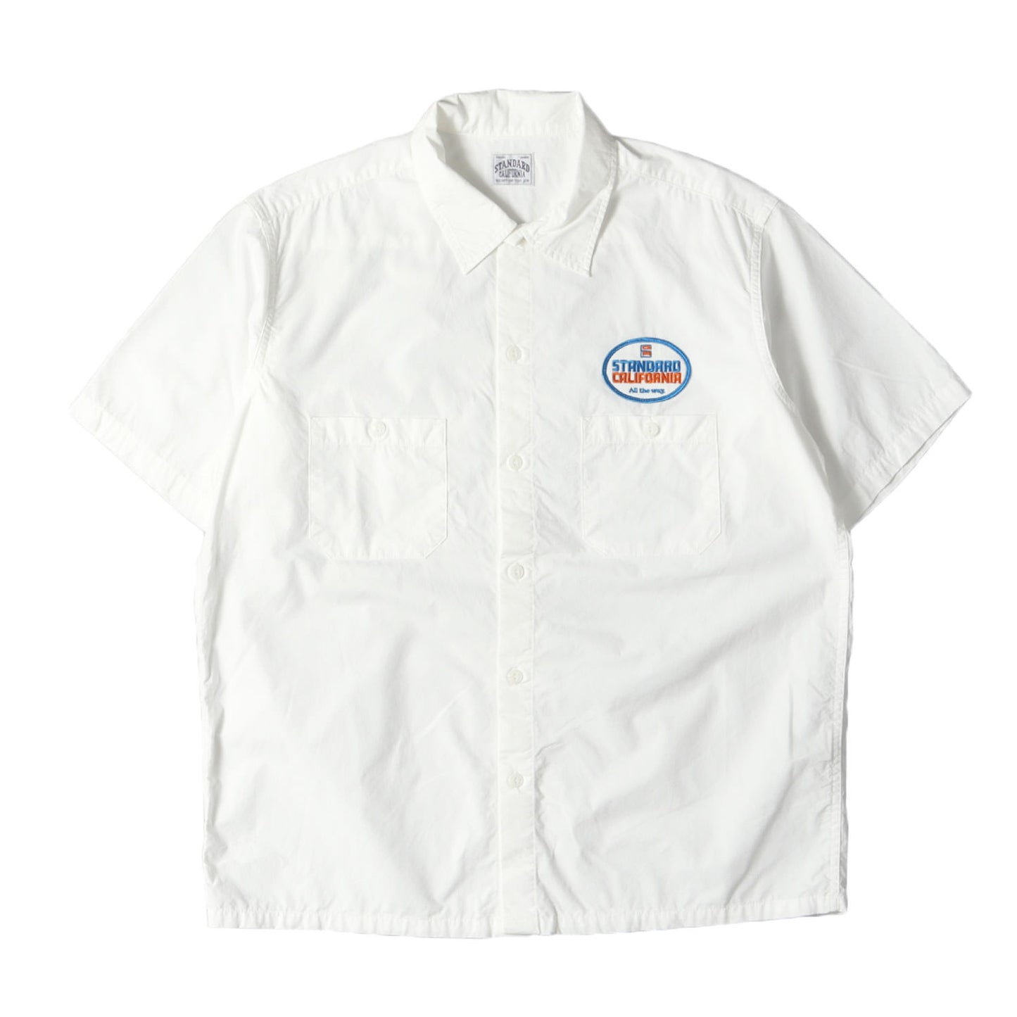 22SS オーバル ロゴ パッチ 半袖 ワーク シャツ (SD Oval Logo Patch Work Shirt Short Sleeve)