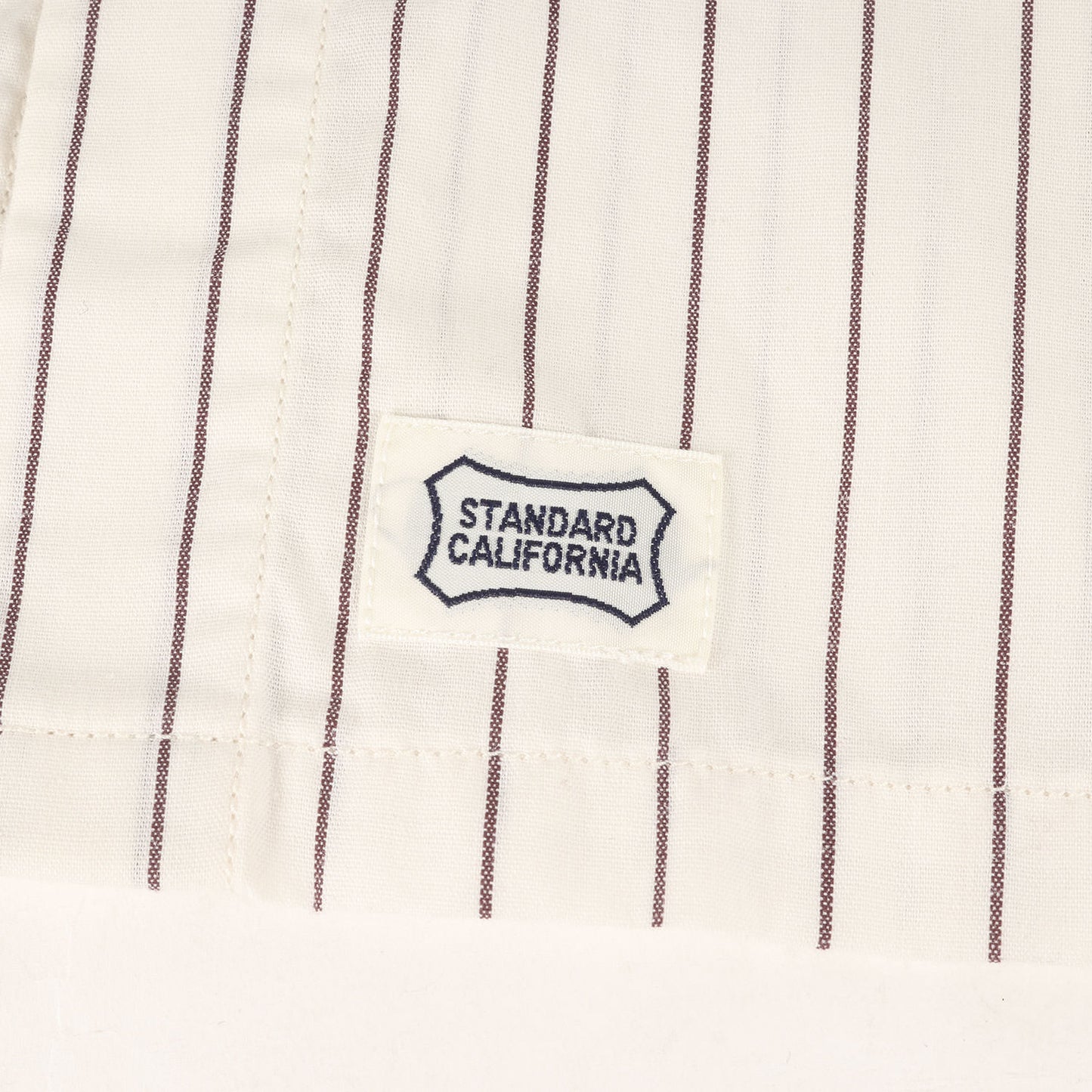 21SS チェーン ロゴ ワッペン 刺繍 ストライプ ポリコットン ワークシャツ (SD T/C Stripe Work Shirt LS)