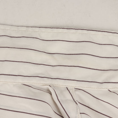 21SS チェーン ロゴ ワッペン 刺繍 ストライプ ポリコットン ワークシャツ (SD T/C Stripe Work Shirt LS)
