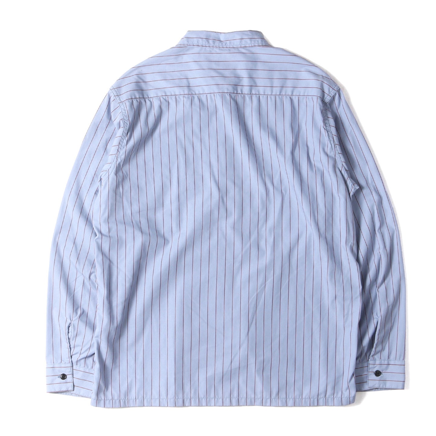 21SS チェーン ロゴ ワッペン 刺繍 ストライプ ポリコットン ワークシャツ (SD T/C Stripe Work Shirt LS)