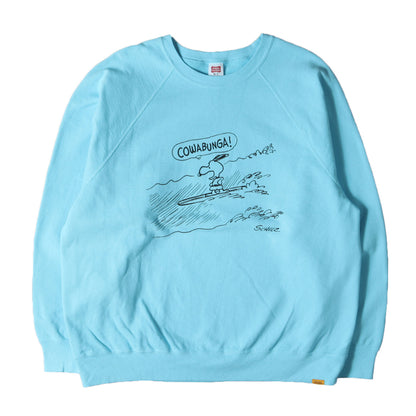 24SS × PEANUTS&CO. スヌーピー グラフィック ロゴ スウェット (SNOOPY × SD COWABUNGA! CREW) / 裏毛