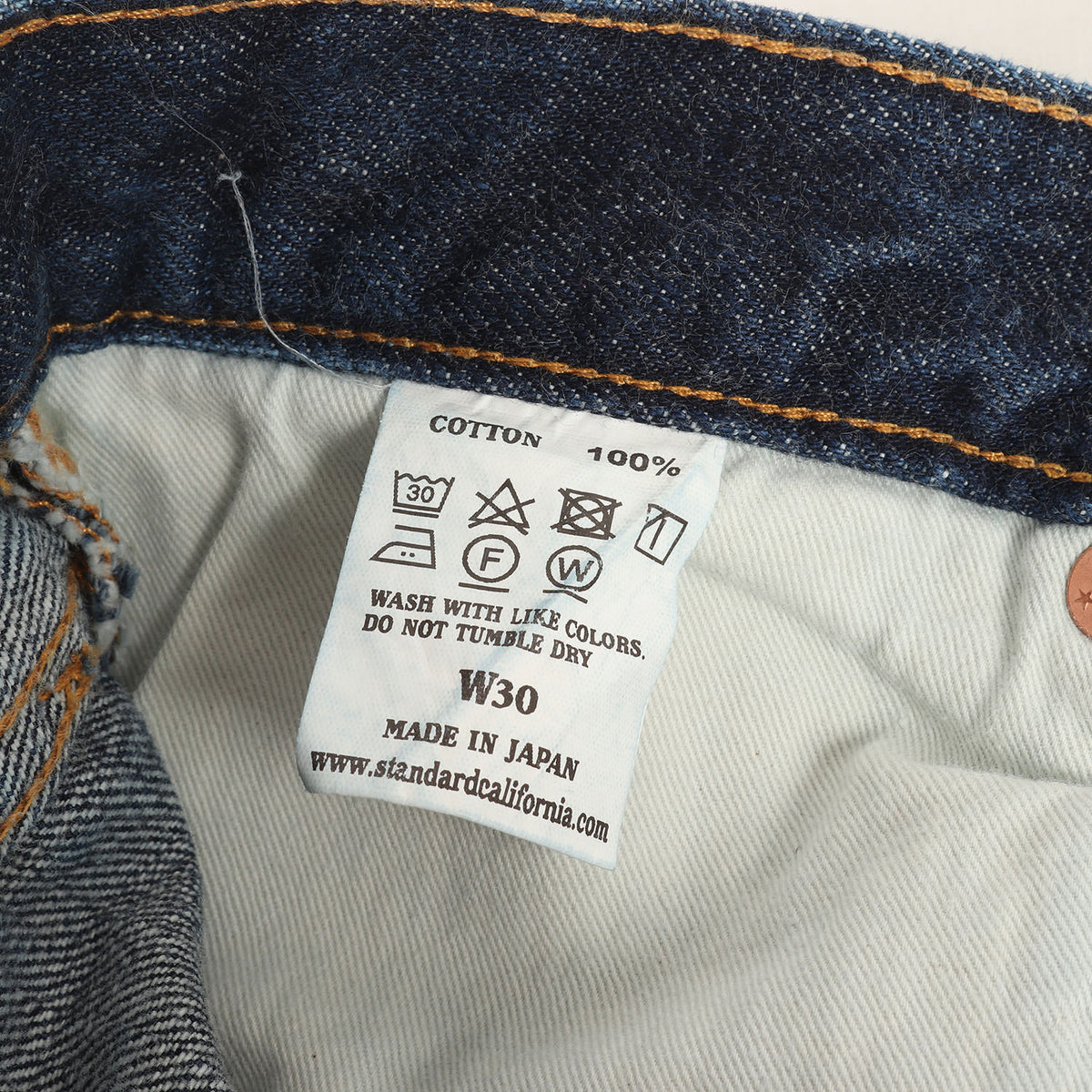ワンウォッシュ 5ポケット ボタンフライ デニム パンツ (SD 5P Denim Pants 901 One Wash) / ボタンフライ