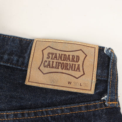 ワンウォッシュ 5ポケット ボタンフライ デニム パンツ (SD 5P Denim Pants 901 One Wash) / ボタンフライ