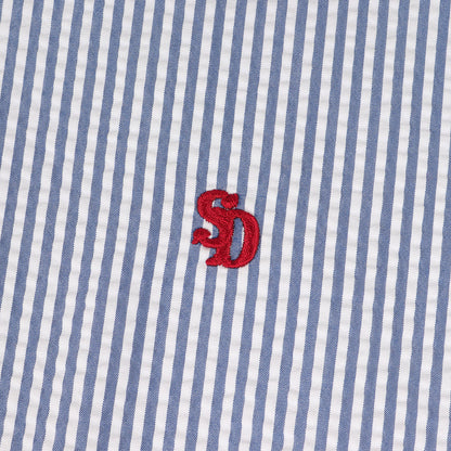 24SS ストライプ シアサッカー ハリントン ジャケット (SD Seersucker Harrington Jacket)