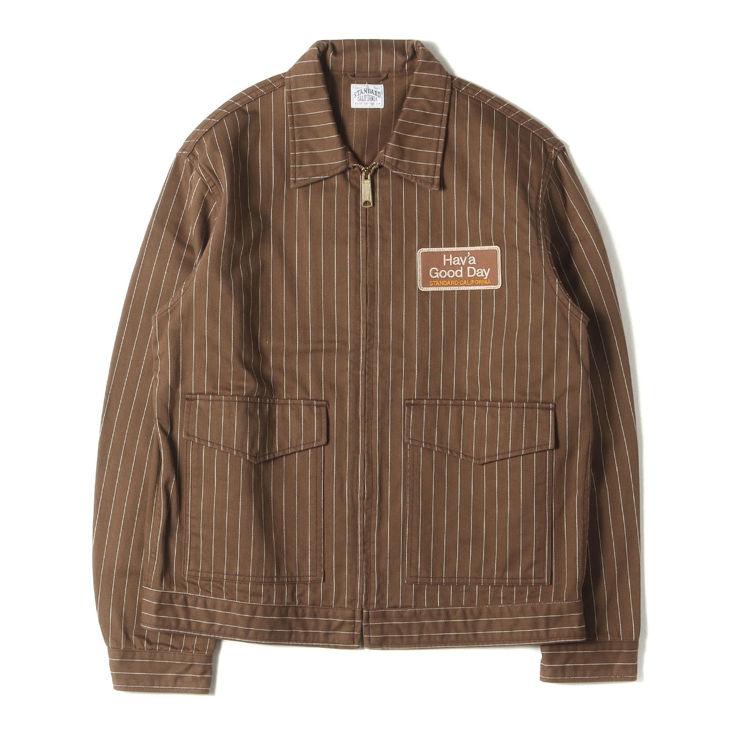 ストライプ ヘリンボーン ワーク ジャケット (SD H.G.D.HERRINGBONE STRIPE WORK JACKET)