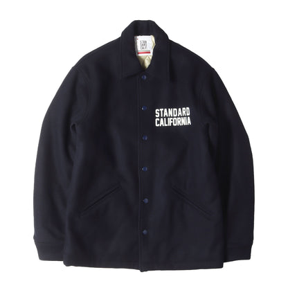 22AW アップリケロゴ メルトンウール バーシティジャケット(SD VARSITY JACKET)
