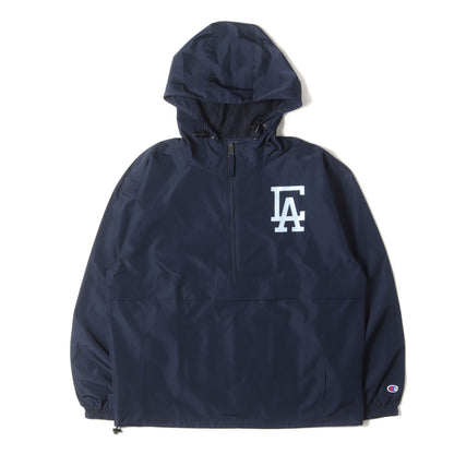 24AW × Champion ロゴ プリント アノラック パーカー (Packable Anorak)