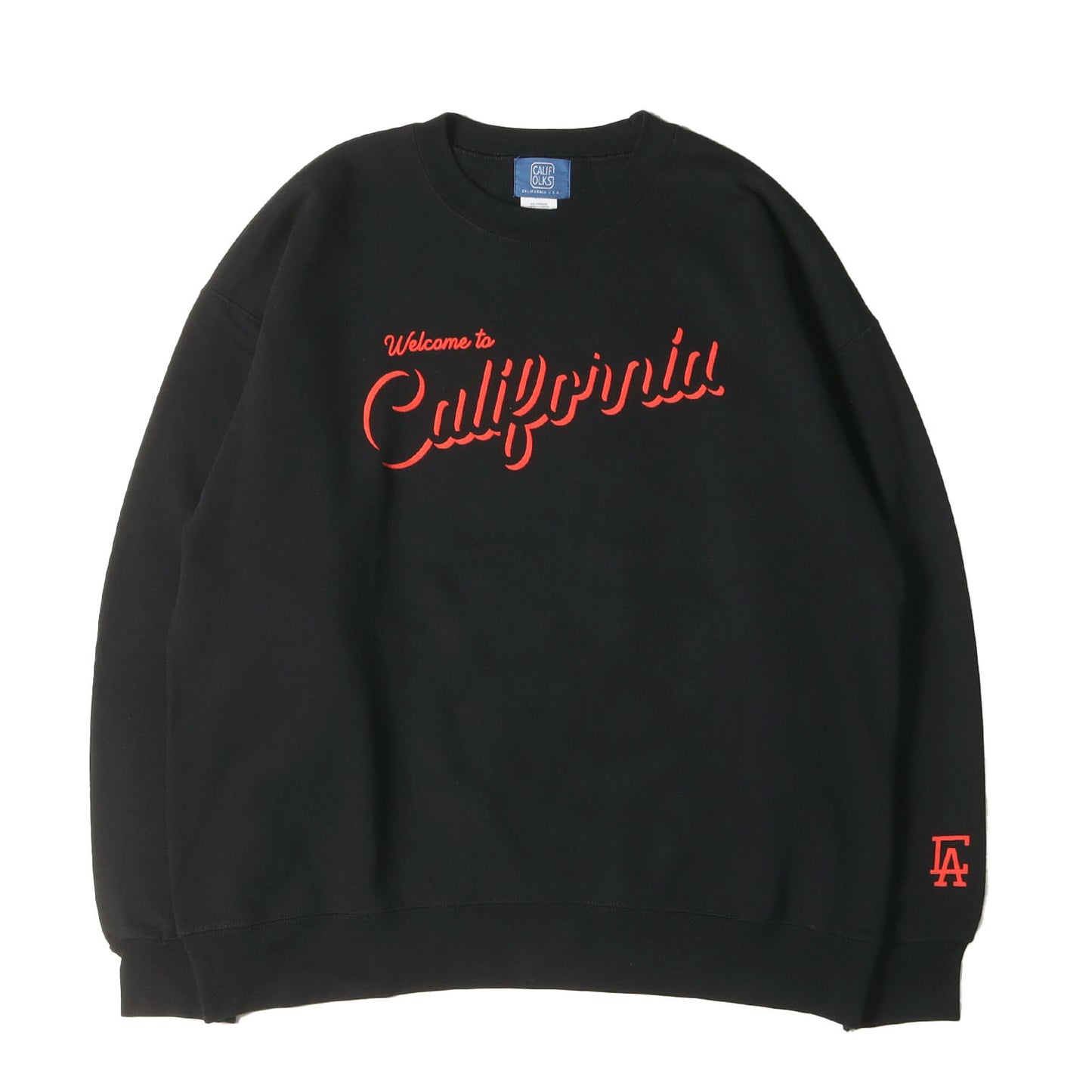 Welcome to California ロゴ クルーネック スウェット シャツ / 裏起毛