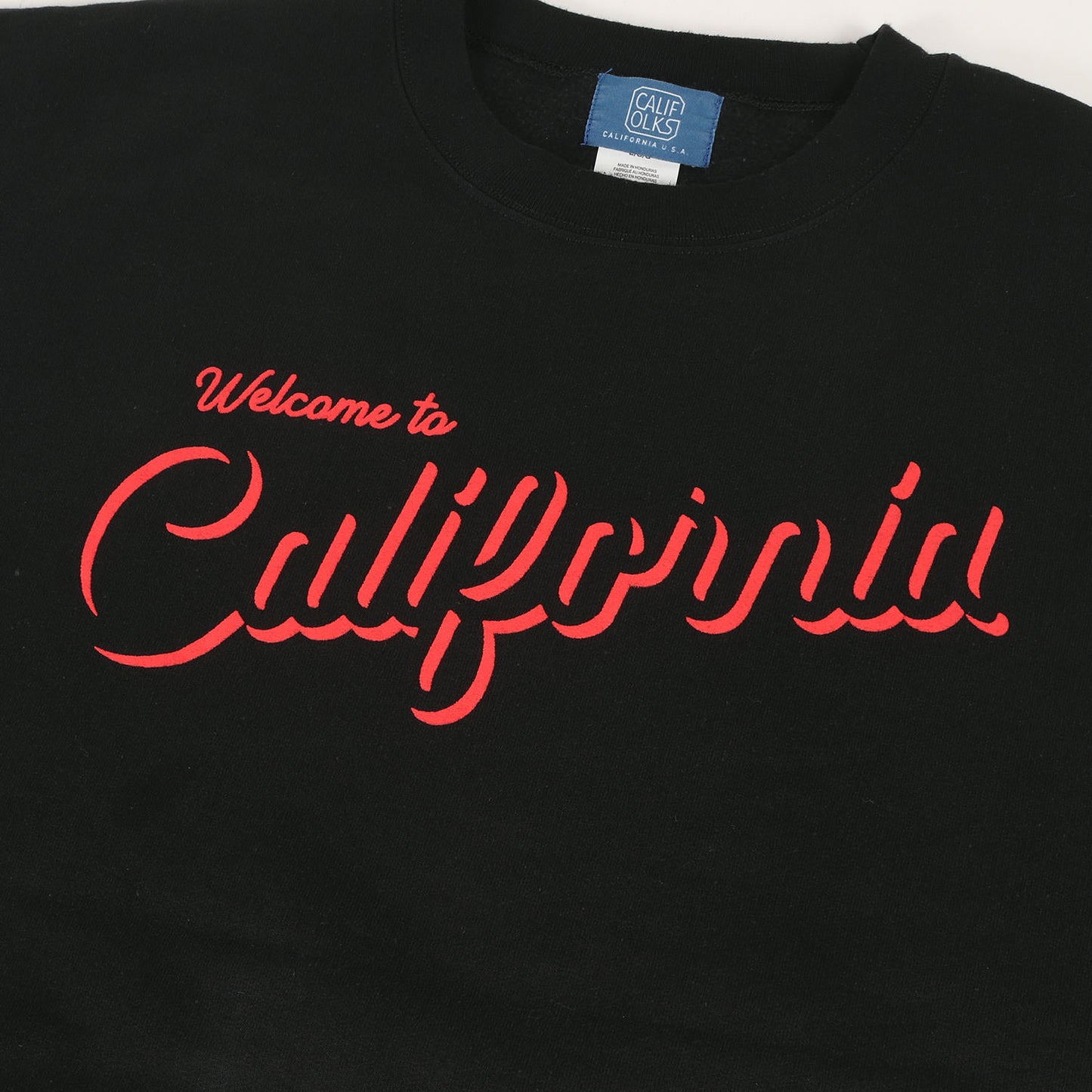 Welcome to California ロゴ クルーネック スウェット シャツ / 裏起毛