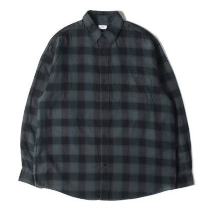 24AW オンブレチェック コットンキュプラ シャツ (Ombre Check Shirts 4020700082) / RHC