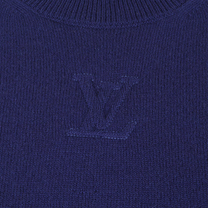 22SS エンボス LV クルーネック カシミヤ ウール ニット (1AF660)