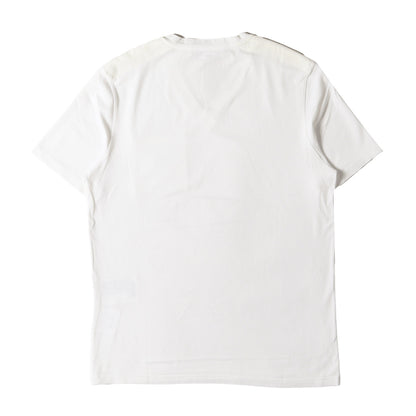 21SS ナイロン 切替 ラバーロゴ ポケット ストレッチ Vネック Tシャツ (SJN251 R192)