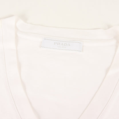 21SS ナイロン 切替 ラバーロゴ ポケット ストレッチ Vネック Tシャツ (SJN251 R192)