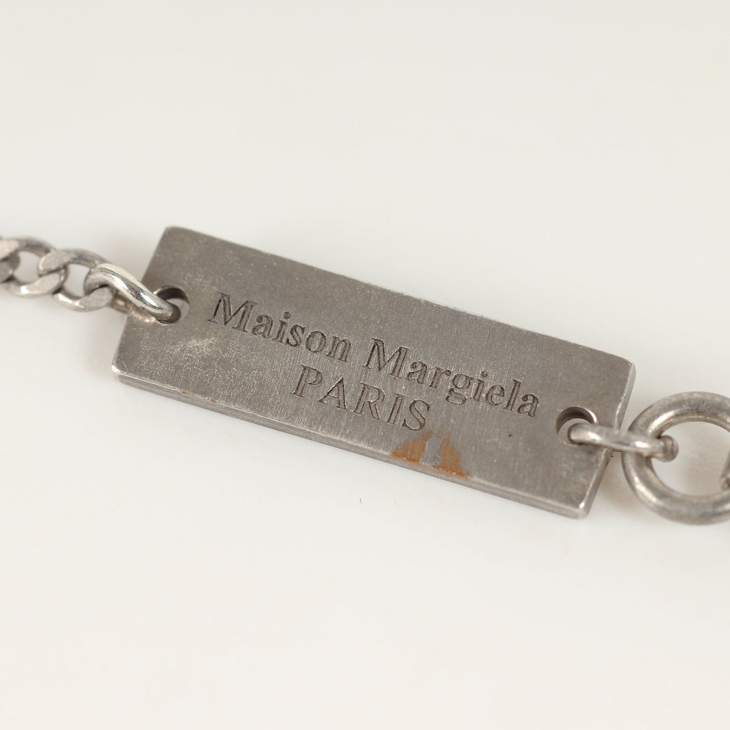 ヴィンテージ加工 反転 ロゴ ペンダント ネックレス (Logo Pendant Necklace) / Ag925