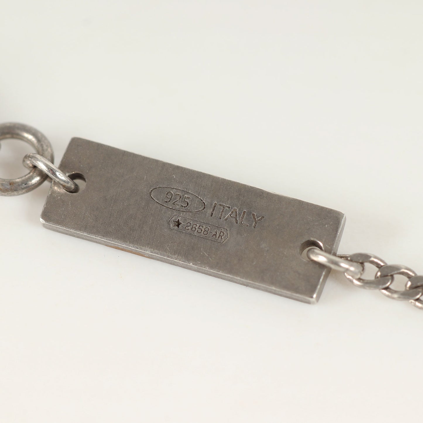 ヴィンテージ加工 反転 ロゴ ペンダント ネックレス (Logo Pendant Necklace) / Ag925