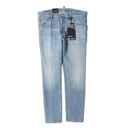 ヴィンテージ加工 スリム テーパード ストレッチ デニム パンツ (SKATER JEAN S74LB0664)
