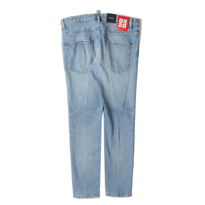 ヴィンテージ加工 スリム テーパード ストレッチ デニム パンツ (SKATER JEAN S74LB0664)