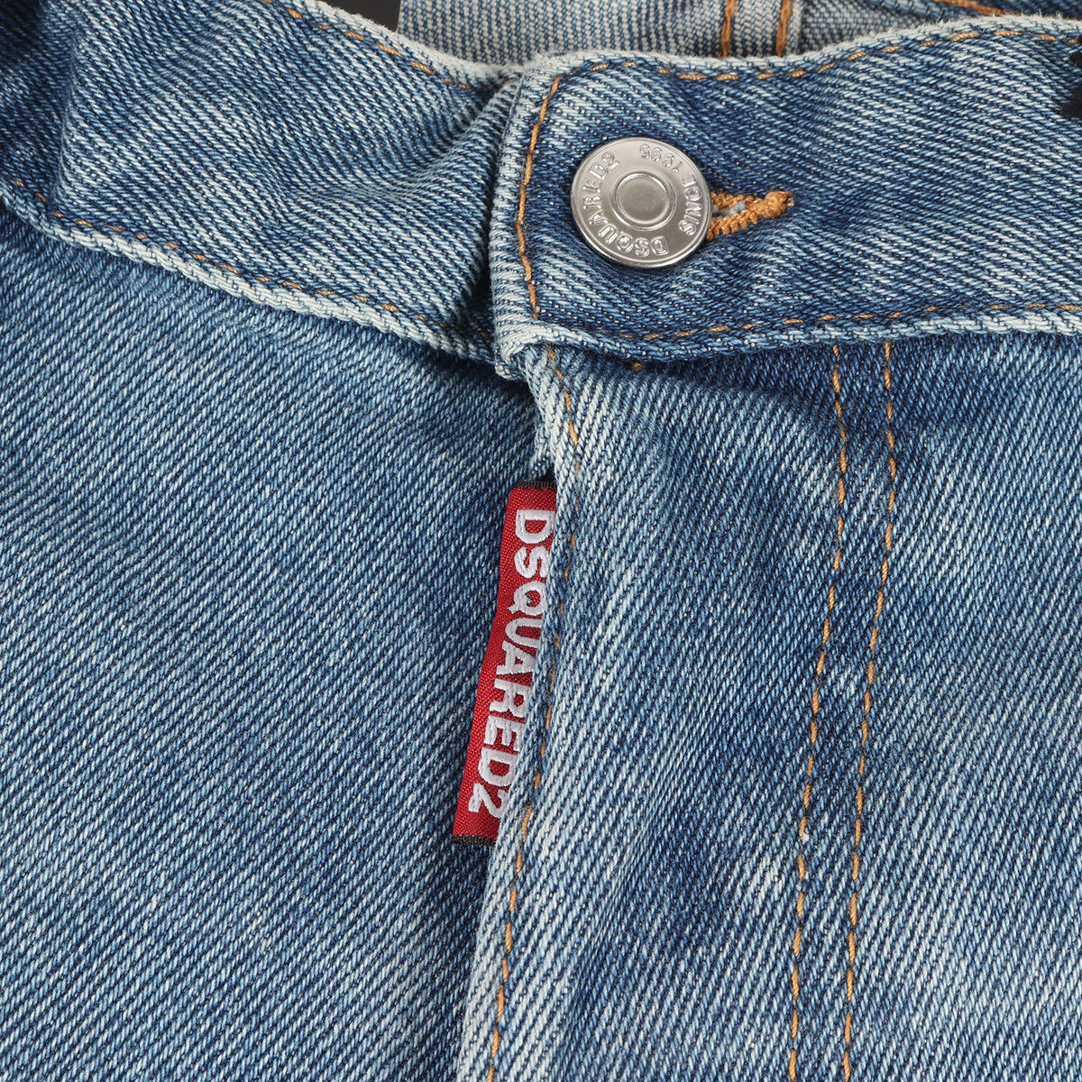ヴィンテージ加工 スリム テーパード ストレッチ デニム パンツ (SKATER JEAN S74LB0664)