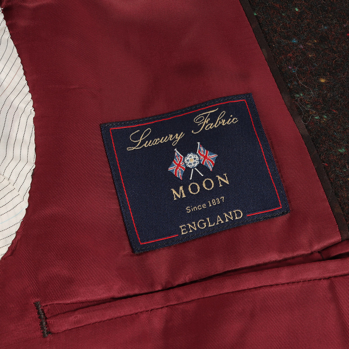 × MOON ネップ混 ウール ツイード 2B テーラード ジャケット (MOON TWEED JACKET 243054 1355) / LONDON