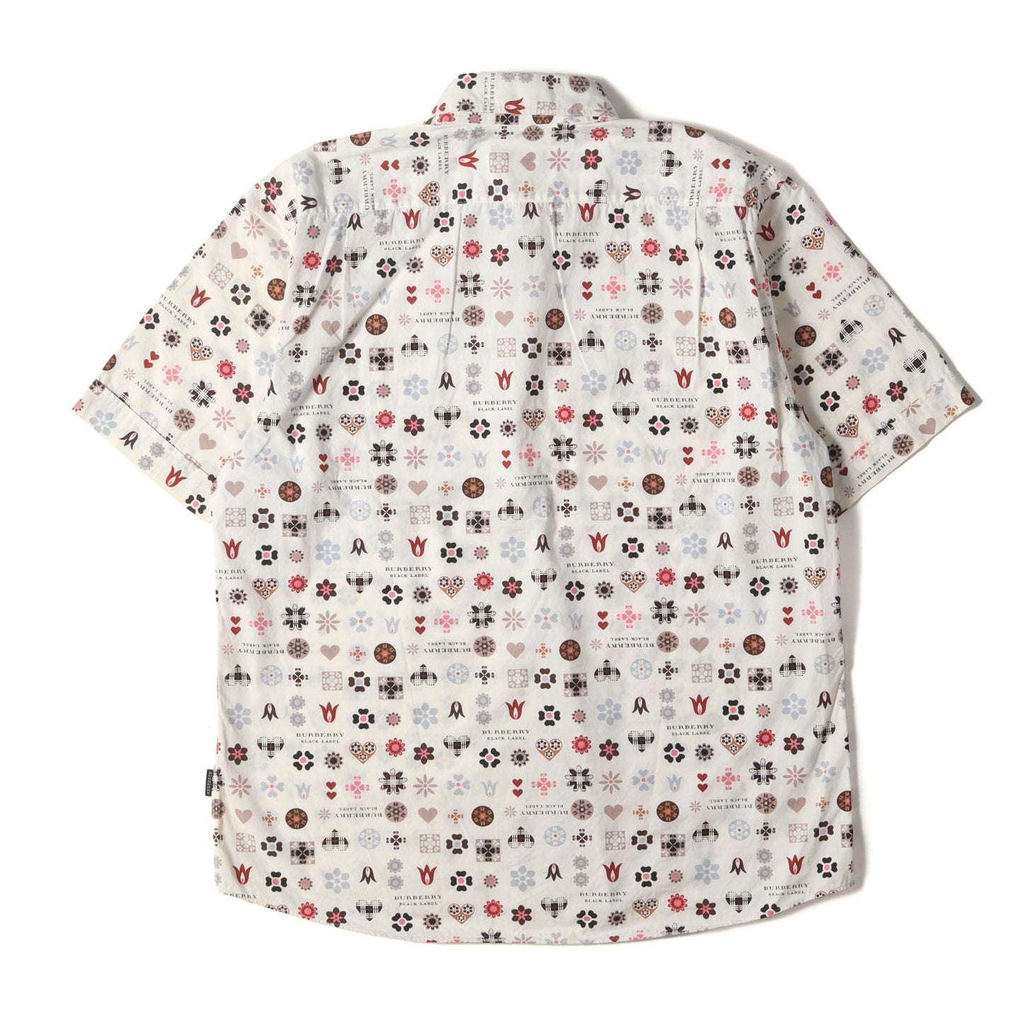 ロゴ シグネチャー グラフィック 総柄 半袖 ドレス シャツ / MADE IN JAPAN
