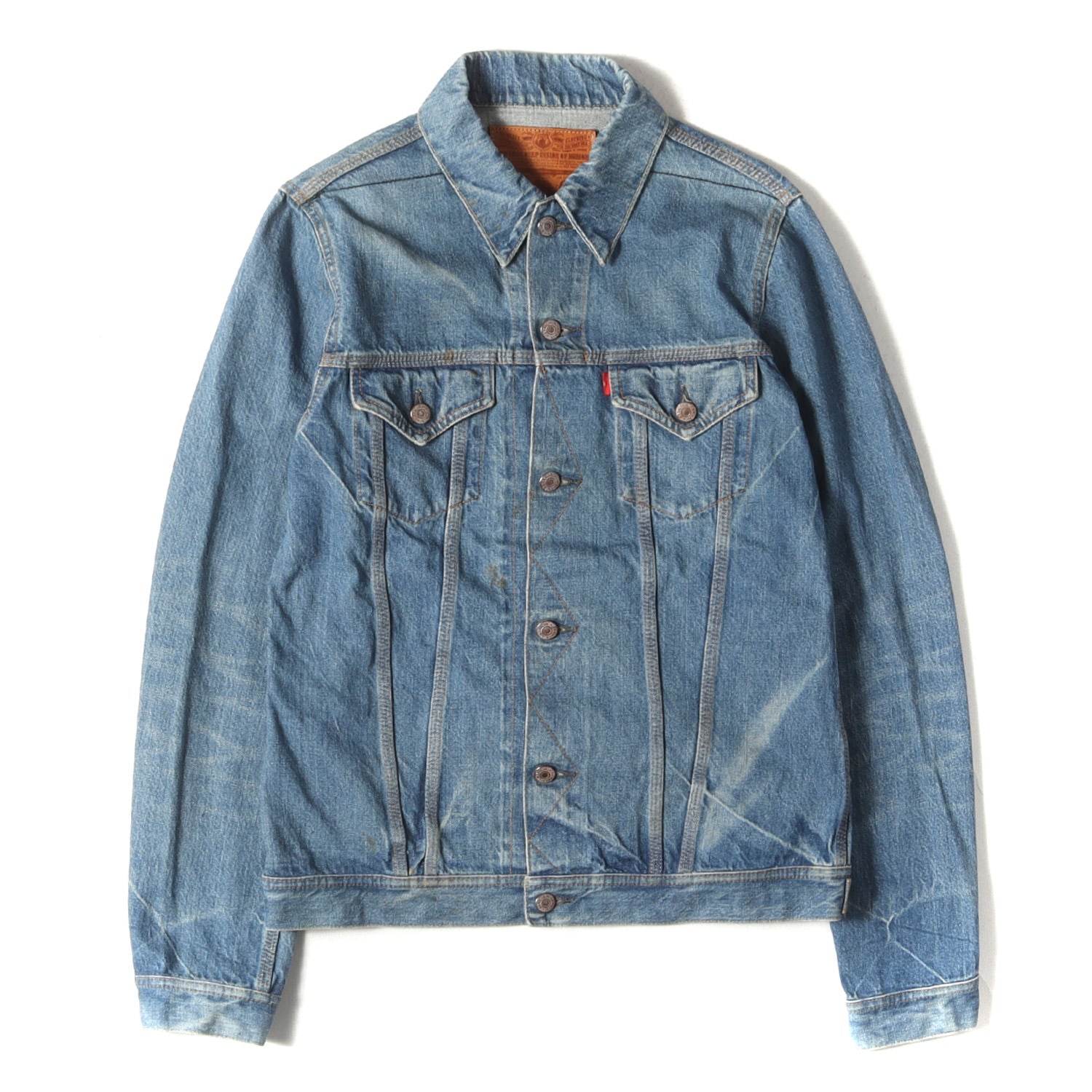 イプシロン ヴィンテージ加工 デニム トラッカー ジャケット