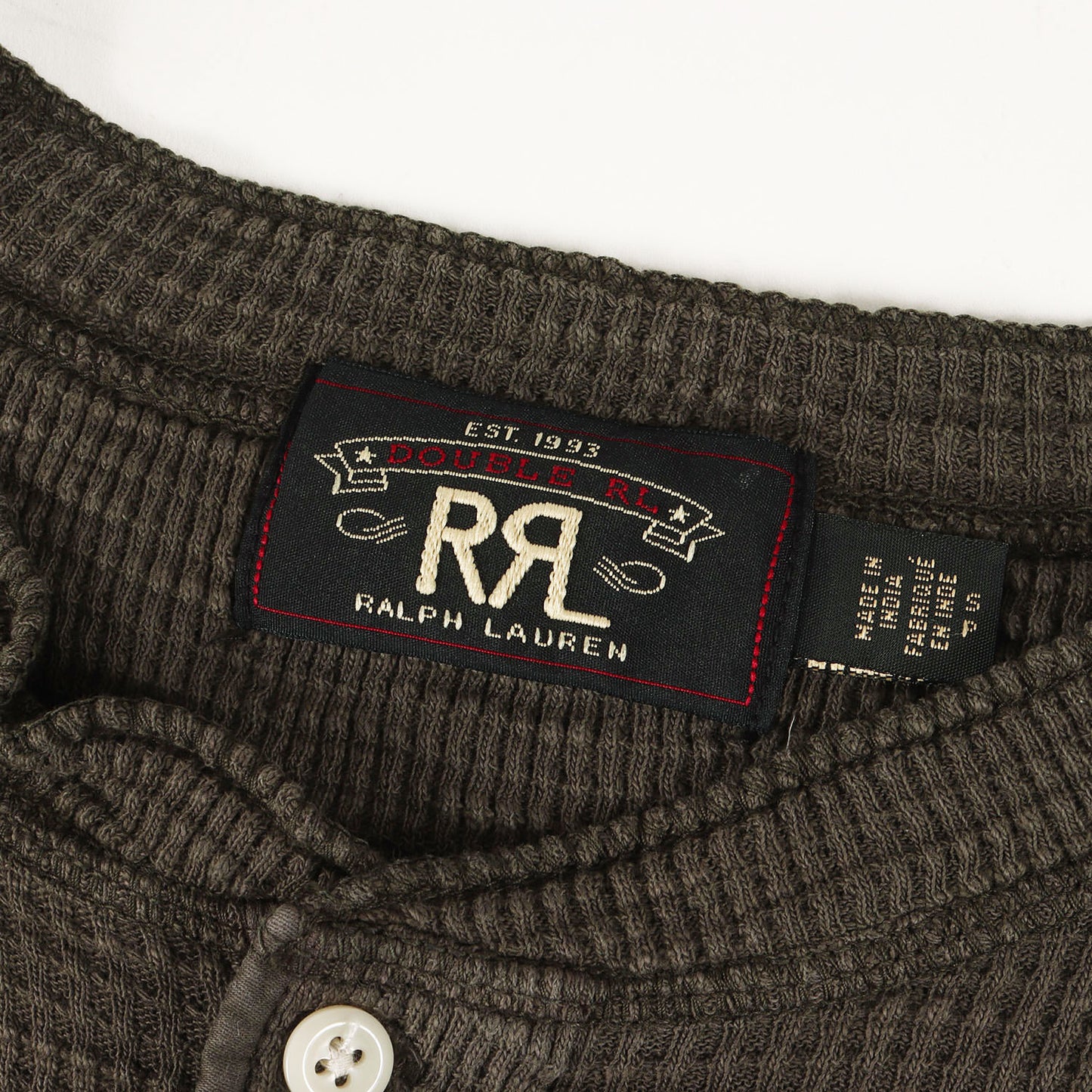 22AW ヘンリーネック ワッフル サーマル カットソー
