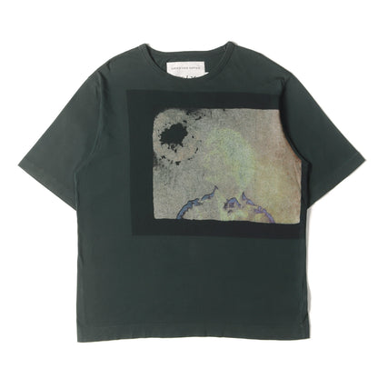 21SS × Len Lye グラフィック ラバープリント バインダーネック Tシャツ