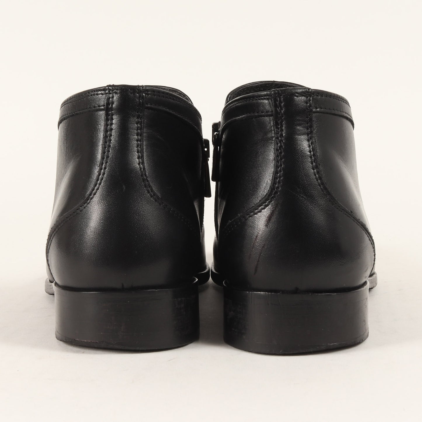 インサイドジップ レザー ヒール ブーツ / MADE IN ITALY