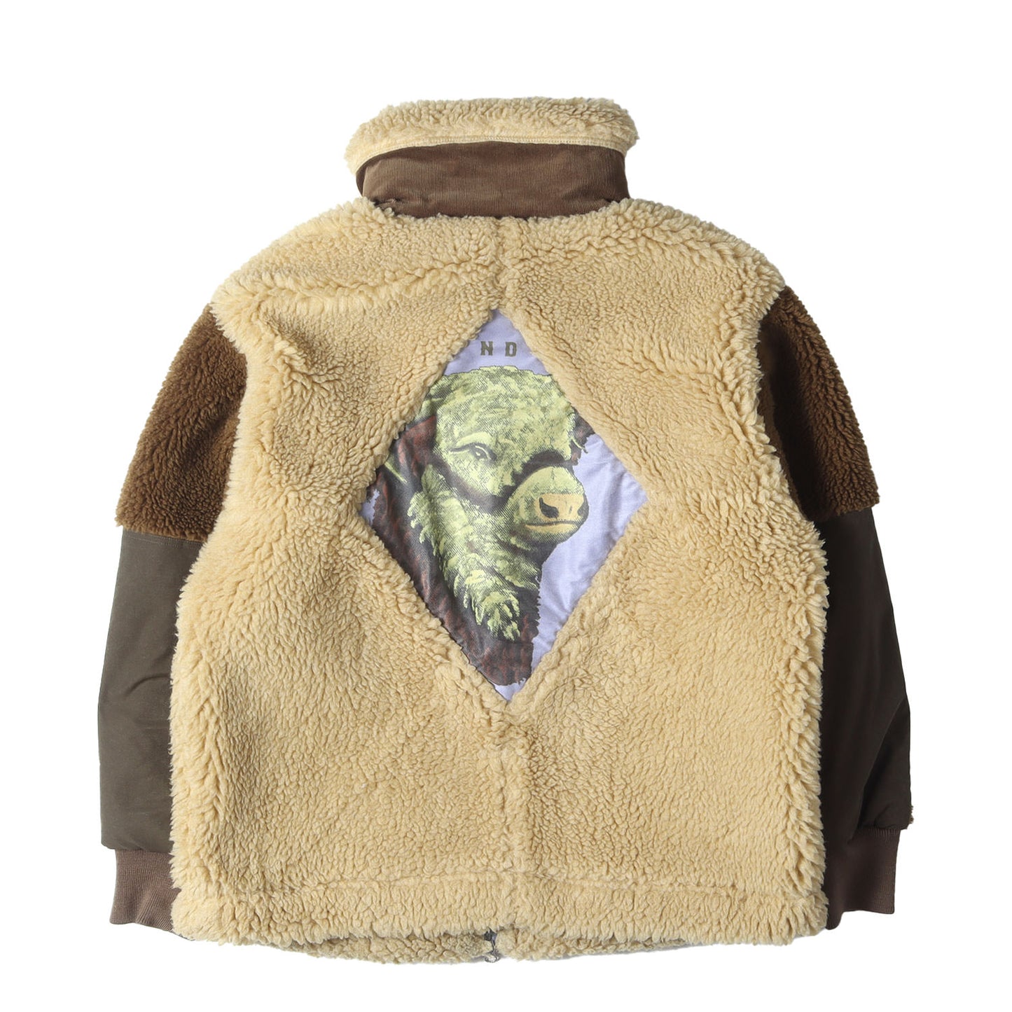 24AW バックグラフィック ライトボア ジャケット (WHITE BUFFALO LIGHT BOA JACKET PICTURE BACK)