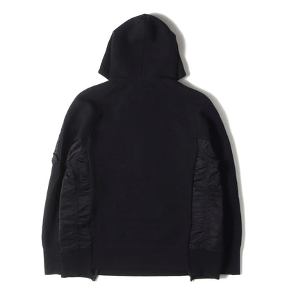 20SS MA-1ドッキング ス スポンジ スウェット フーディー ジャケット(Sponge Sweat × Ma-1 Hoodie)
