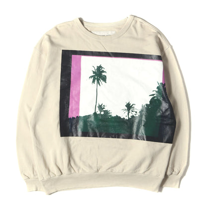 21SS × Len Lye グラフィック ラバープリント バインダーネック スウェット / 裏毛