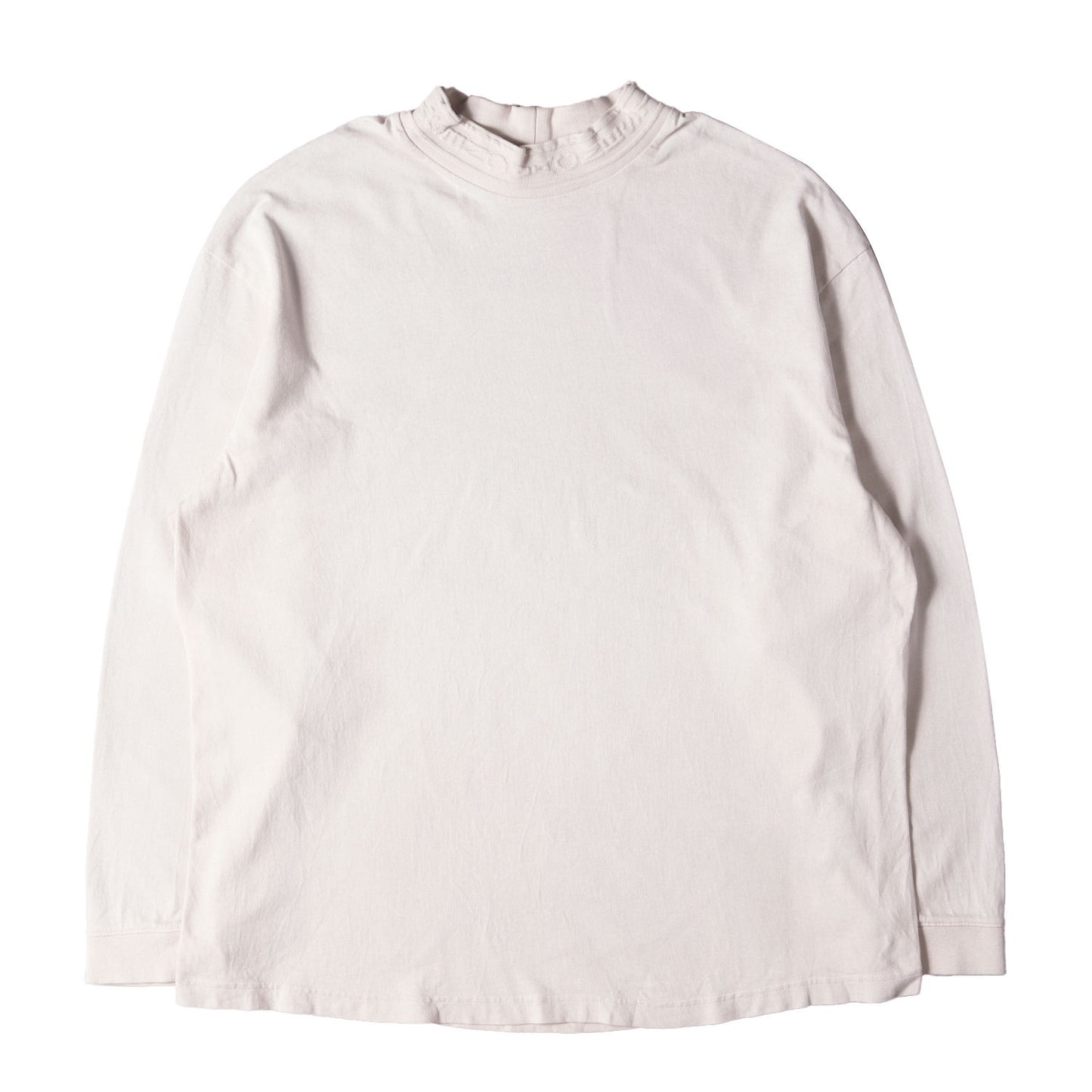 ロゴ ジャガード モックネック ロングスリーブ Tシャツ (FN-MN-TSHI000421)