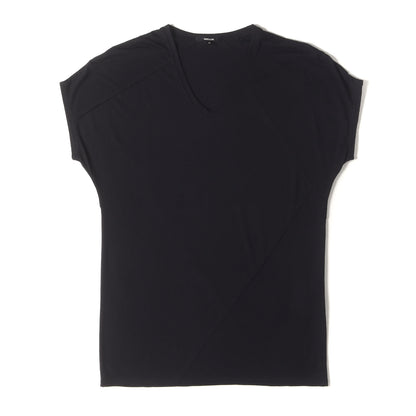 パッチワーク 切替 Uネック Tシャツ (テンセルソフト天竺 カットソー 1352902035)
