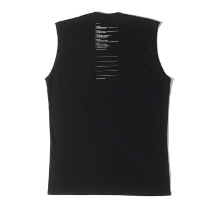 24SS バックプリント スリーブレス Tシャツ (SLEEVELESS BACK PRINT T SHIRT NU-1677)