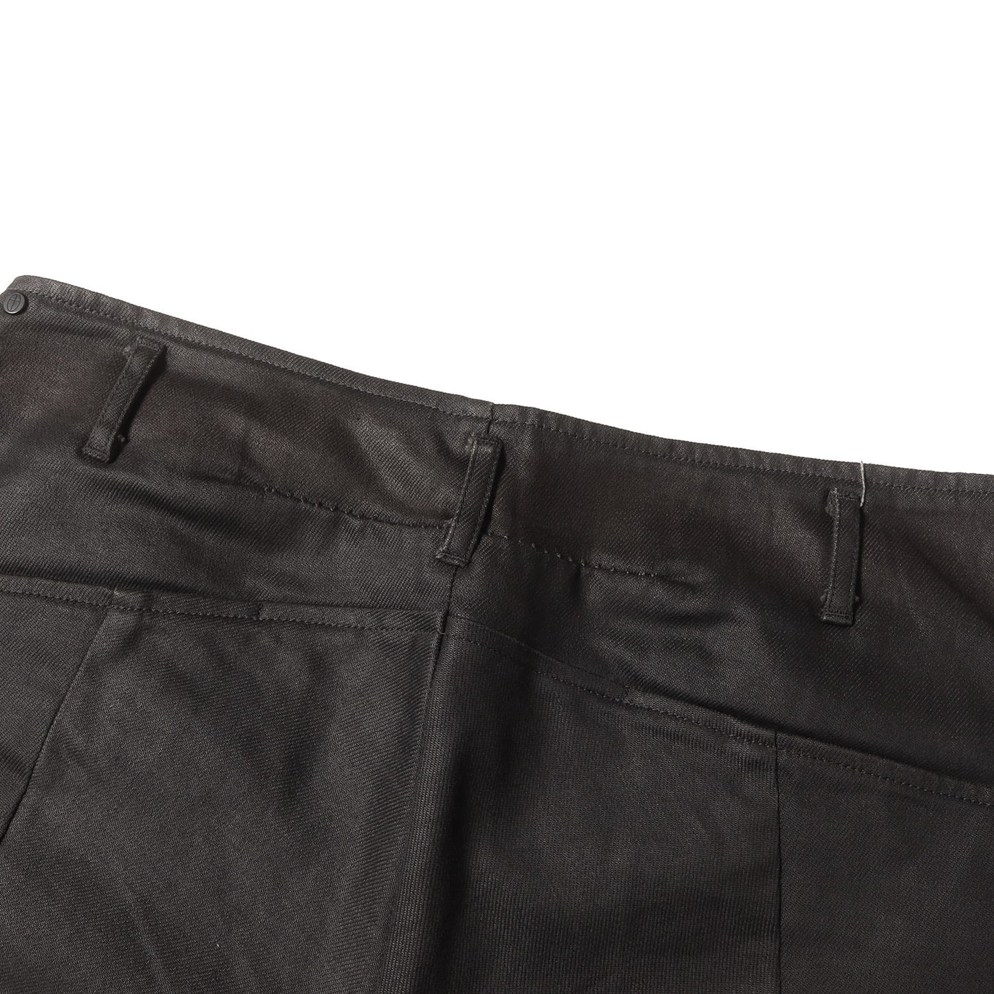 コーティング ストレッチ デニム アンクルカット サルエルパンツ (969964) / ジッパーフライ