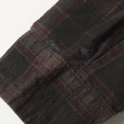 セブンカット ジップ ワイド フランネル シャツ (7 CUTS ZIPPED WIDE SHIRT NS301) / Rebuild by Needles