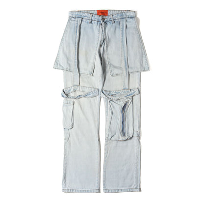 レイヤード 変型 デニム カーゴ パンツ (SIGNATURE KARGO PANTS) / ジッパーフライ MRDR BRVDO