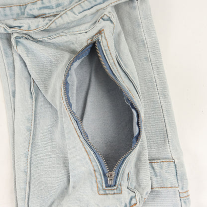 レイヤード 変型 デニム カーゴ パンツ (SIGNATURE KARGO PANTS) / ジッパーフライ MRDR BRVDO