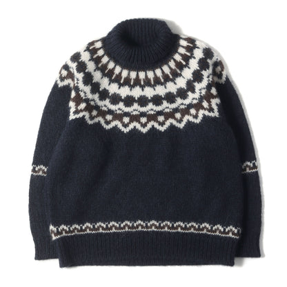 タートルネック ノールディック モヘア ニット (MOHAIR NORDIC TURDIC TURTLE NECK BN-21FM-054)