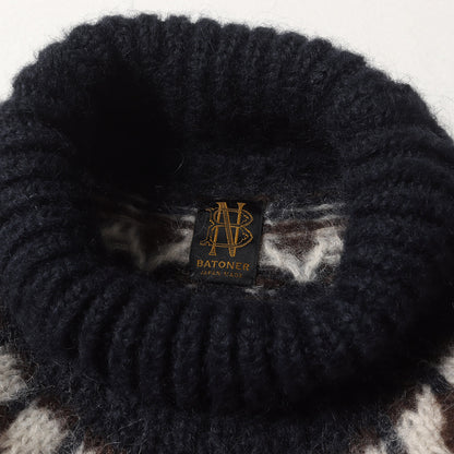 タートルネック ノールディック モヘア ニット (MOHAIR NORDIC TURDIC TURTLE NECK BN-21FM-054)