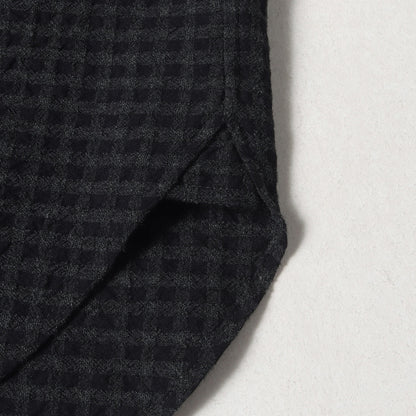 24AW グラフチェック スーパー130 ウールコットン シュリンク ワーク シャツ (Super130s WOOL/COTTON SHRINK GACHA-POKE SHIRTS)